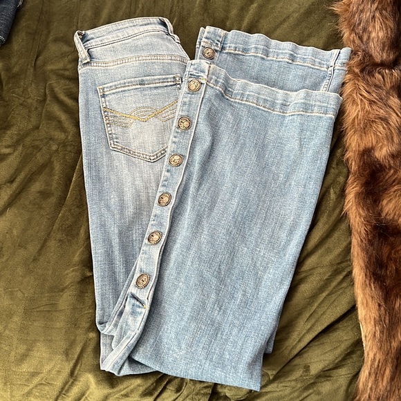 Idyllwild high rise snap trouser jeans size 6 - Picture 2 of 4